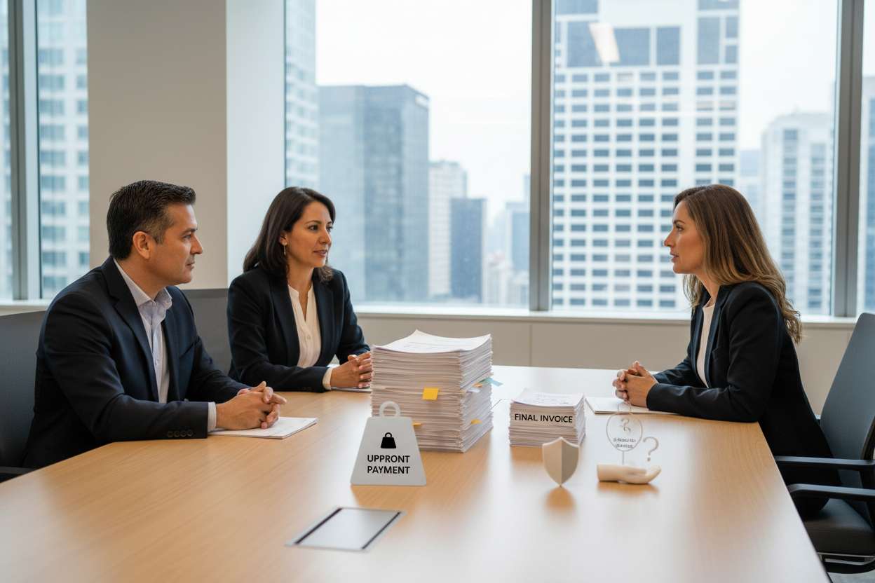 Cobrar anticipo o facturar al final: ¿qué te conviene según tu cliente y el riesgo de caja?