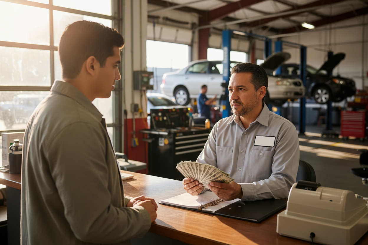 ¿Qué hago si un cliente me paga más de $10,000 en efectivo en mi negocio automotriz?